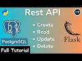 Flask PostgreSQL CRUD API Tutorial Build Your First RESTful API HINDI