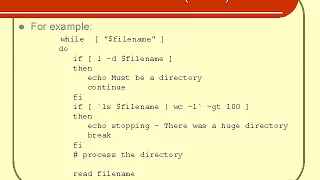 break and continue - Shell Scripting
