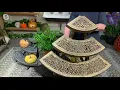 Barbara King Collapsible Three-Tiered Corner Plant Stand on QVC