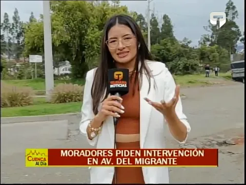 Moradores piden intervención en av. del Migrante