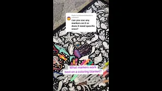 The BEST markers for Coloring Your Own blankets spoiler it depends