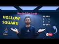Hollow Square Pattern in java Star pattern program in java