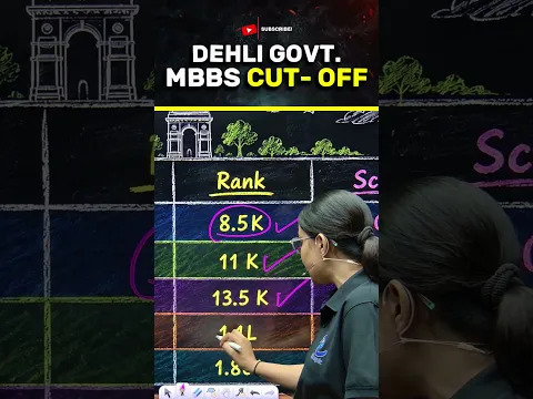 Dehli Govt  MBBS Cutoff in neet 2026 counselling #neet #neet2026 #neetexam