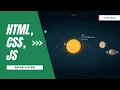 How to make 3D Solar System Using html css and JavaScript