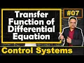 Transfer Function from Differential Equation Step by Step Guide Solution