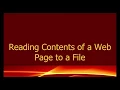 Java IO How to Read the Source Code Of A Webpage Using the Java Character Streams
