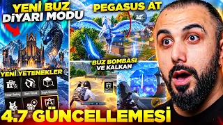 YENİ BUZ DİYARI MODU 😱 PEGASUS AT, YENİ YETENEKLER ve KARLI HARİTA! 4.7 GÜNCELLEMESİ - PUBG Mobile