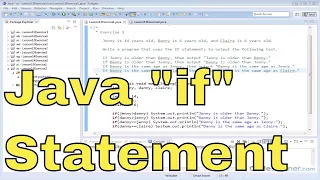 15x - Learn Java if Statements