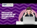 Practical Examples Of Exceptions part 1 Java Training s For Beginners Java Course