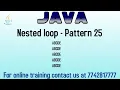 Pattern program in java Pattern of alphabets