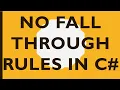 No-Fall-Through rules in c in urdu hindi