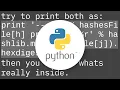 Python md5 hashes comparison