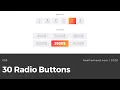 30 CSS Radio Buttons