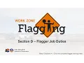 CDOT Flagger Training 2026 - Section D