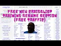 Free New Craigslist Training Resume Section Free Traffic