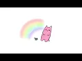 Somewhere over the rainbow (but a cat)