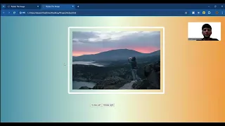Rotate Image Mini Project - HTML CSS Javascript