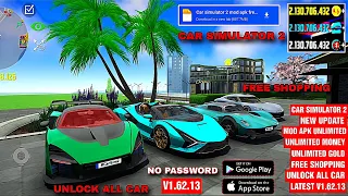 Car simulator 2 new update v1.62.13 mod apk unlimited money free shopping unlock all 