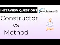 Shocking Differences Between Constructors and Methods in Java