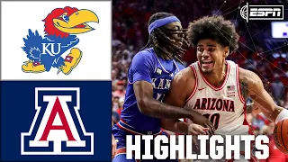 Kansas Jayhawks vs Arizona Wildcats Full Game Highlights ESPN College Basketball