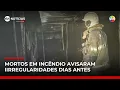 Lagu Mortos em incêndio em shopping no Rio alertaram sobre irregularidades dias antes | #SBTNotícias