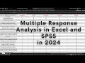 Multiple Response Analysis in Excel and SPSS