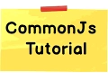 CommonJs module Tutorial