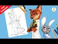 2 Zootopia Coloring Pages Free PDF Printables