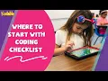 Teach Coding in K-2 First Lesson Checklist Teacher Training Kodable