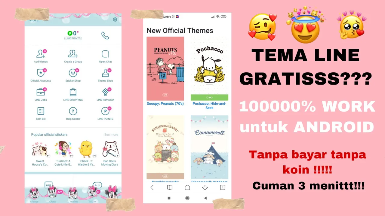 Cara Mengubah Tema Line Secara Gratis Di video ini aku kasih kalian cara mengubah tema line secara g. 
