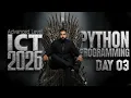 ICT 2026 Python programming Complete Lesson - DAY 03