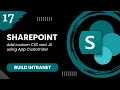 SP Modern - Add custom CSS and JS using App Customizer