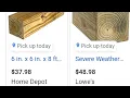 Big drop on Lumber P T lumber down 25 Home Depot vs Lowe s