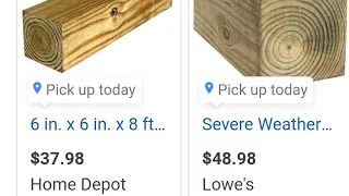 Big drop on Lumber P T lumber down 25 Home Depot vs Lowe s