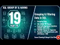 GROUP BY HAVING in SQL SQL Tutorial for Beginners Part 19