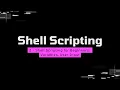 Shell Scripting for Beginners Variables User Input