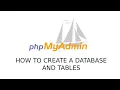 PHPMyAdmin How To Create A Database With Tables