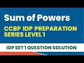 Sum of Powers CCBP IDP Set 1 Question Solution Python IDP Prep Series Level 1 Coding Solutions