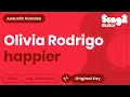Download Lagu Olivia Rodrigo - happier (Karaoke Acoustic)
