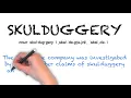 How To Pronounce SKULDUGGERY Ask Linda Pronunciation