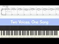 Two Voices, One Song - Barbie \u0026 The Diamond Castle - Piano