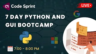 Loops and functions in Python GUI with python bootcamp Code Sprint