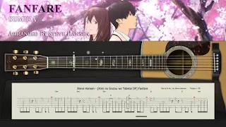 Download Fanfare (Kimi no Siuzou wo Tabetai) ~ Fingerstyle cover with guitar tab Arr. by Steve Hansen MP3