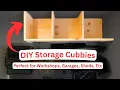 Easy DIY Storage Cubbies From One Sheet of Common Board Beginner Friendly Build
