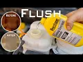 How to do complete coolant to use prestone radiator flush and Muddy coolant