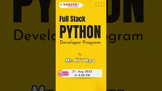 Full Stack Python Training by Mr K V Rao NareshIT