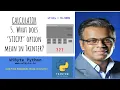 5 Calculator What does the sticky option mean in Tkinter