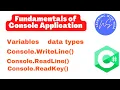 C Tutorial For Beginners - Console Application Development Fundamentals