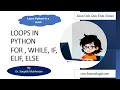 Learn Code Quiz Data Science Loops in Python and If-Else Statements Learn Python in a Week