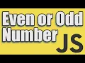 How to Make a JavaScript Application to Check if Number is Even Or Odd - JavaScript Programming